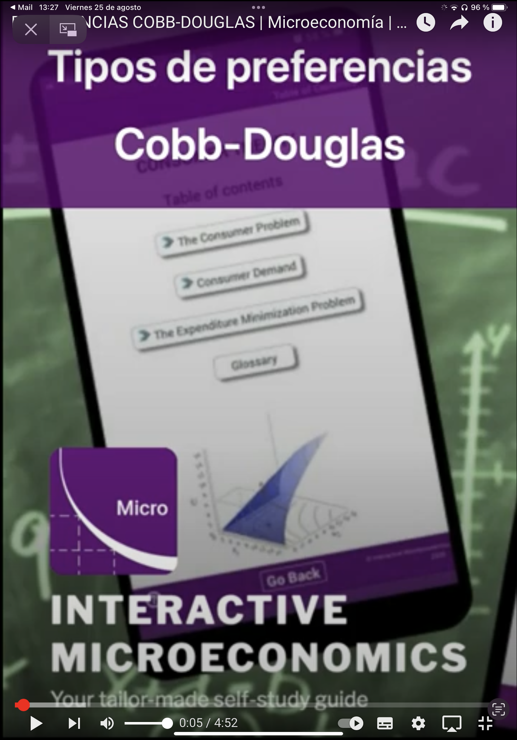 Preferencias Cobb-Douglas (Ver en Youtube)